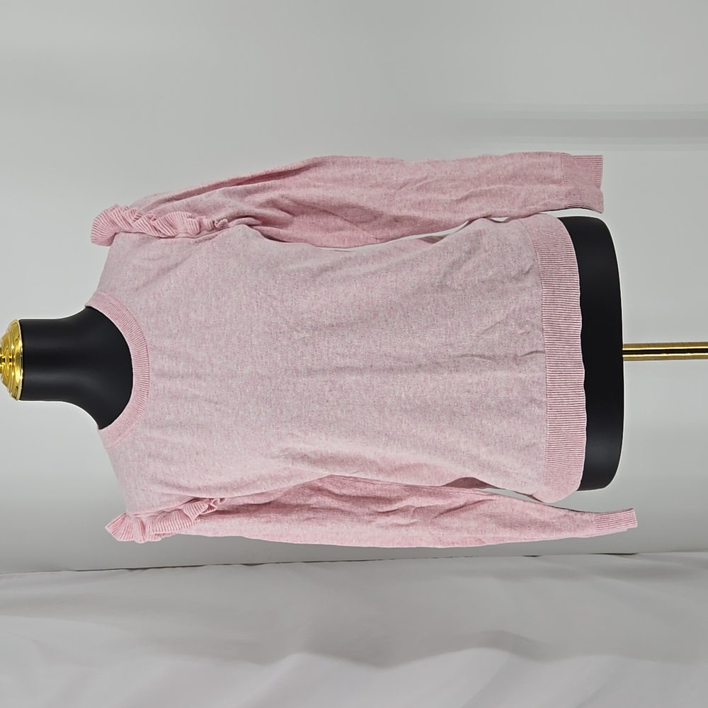 J.Crew Blush Ruffle Size Medium Top - Picture 2 of 7
